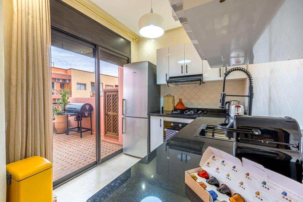 L'Atlas - Appartement Authentique A Gueliz Marraquexe Exterior foto