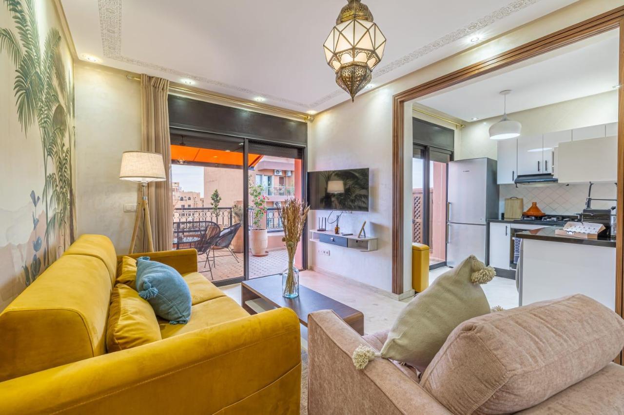 L'Atlas - Appartement Authentique A Gueliz Marraquexe Exterior foto