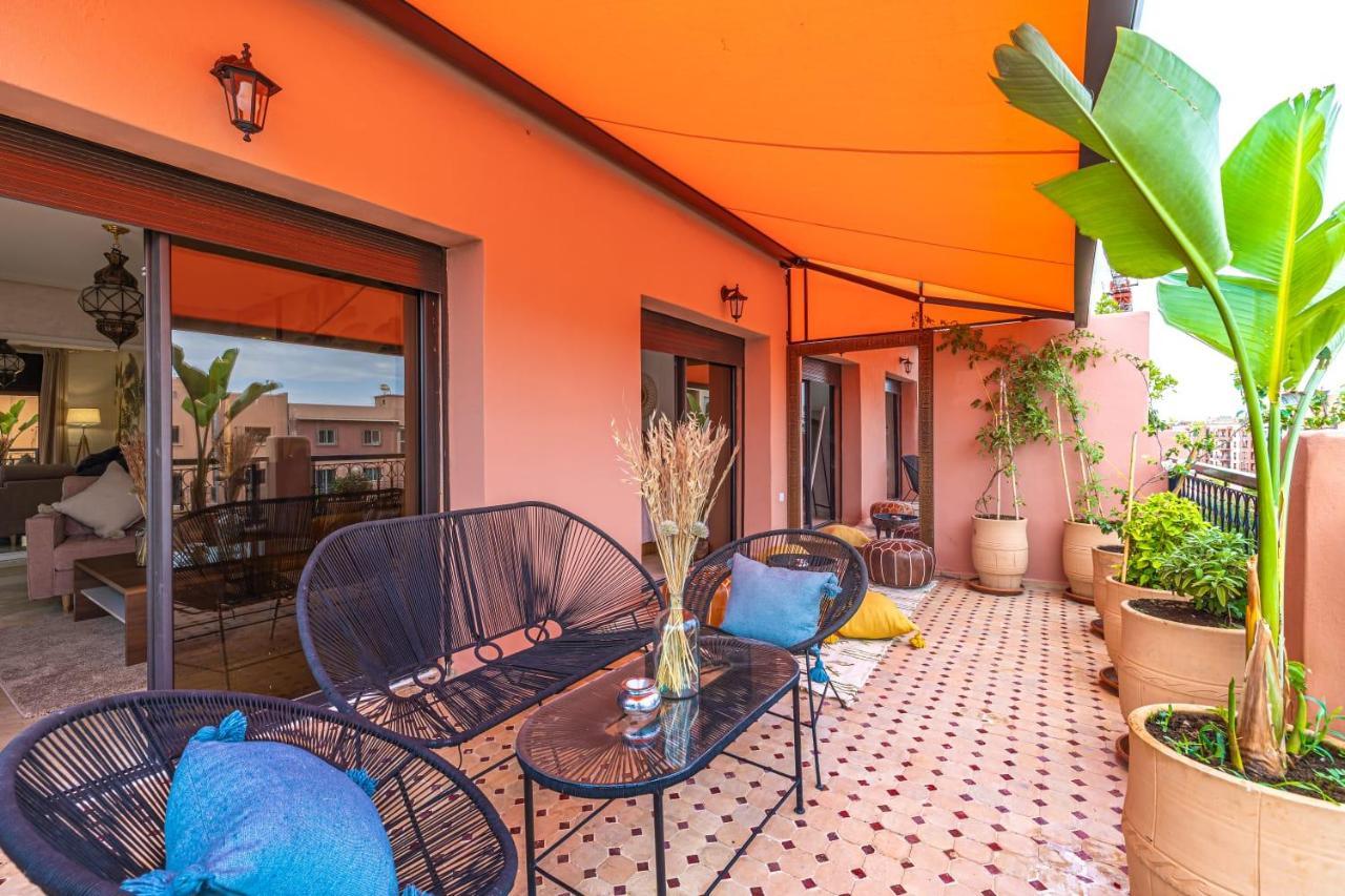 L'Atlas - Appartement Authentique A Gueliz Marraquexe Exterior foto