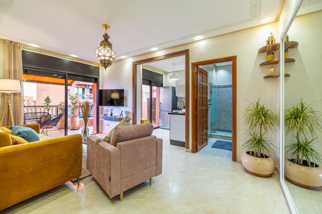 L'Atlas - Appartement Authentique A Gueliz Marraquexe Exterior foto
